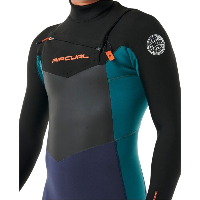 2024 Rip Curl Mnner Dawn Patrol 3/2mm Brustreiverschluss Neoprenanzug 158MFS - Purple Night